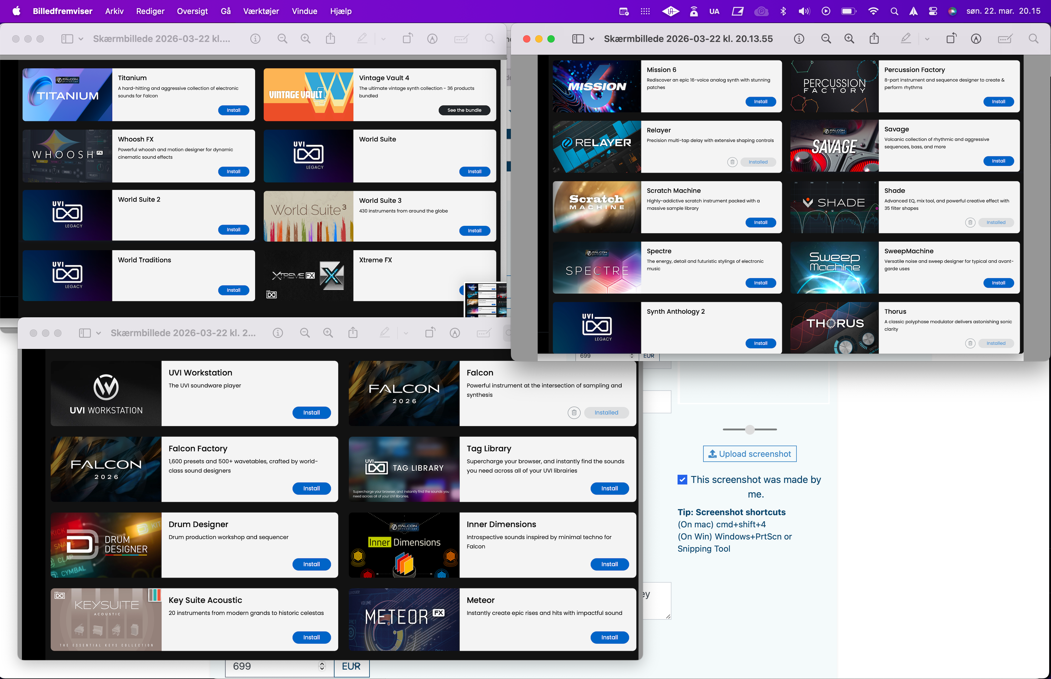 UVI HUGE UVI bundle, Falcon, Vintage Vault 4 + 20 othe